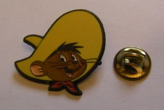 Speedy Gonzales Head Warner Bros 1991 Vintage Lapel Pin Badge