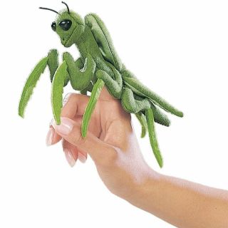 Finger Puppet - Folkmanis - Mini Praying Mantis Animals Soft Doll Plush 2610