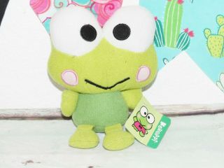 Fiesta Sanrio Keroppi Frog Plush Stuffed Soft Mini Stuffed Doll Toy 7 " Nwt