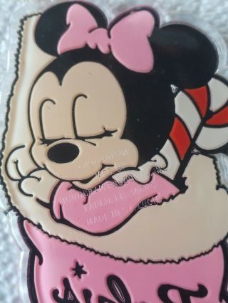 Vintage 1984 DISNEY Baby’s First Christmas Minnie Mouse Stocking Ornament 4 1/2 