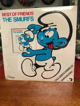 Best Of Friends The Smurfs Lp Vinyl Record Album,  Starland Music Ari - 1027,  1982