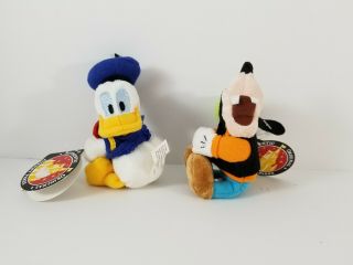 Authentic Disney Parks Goofy And Donald Duck Plush Figure Magnets