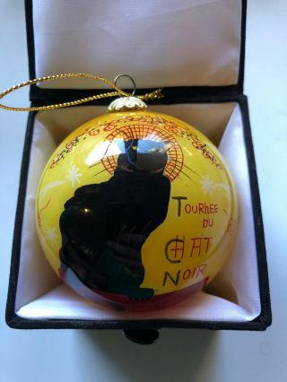 Walt Disney World Tourhee Du Chat Noir Christmas Ornament Ball Cadeaux Paris