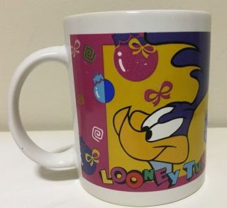 Looney Tunes Road Runner Ornaments Coffee Mug Cup Warner Bros 1996