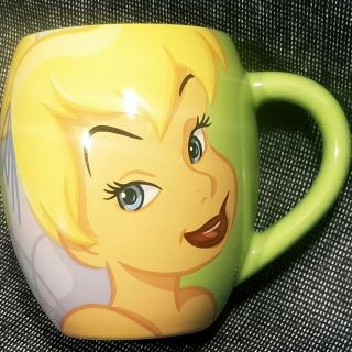 Authentic Disney Parks Tinker Bell Green Dream " Dream " Coffee Cup Mug Peter Pan