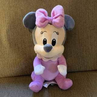 Disney World Baby Minnie Mouse Stuffed Plush 10 " - No Blanket