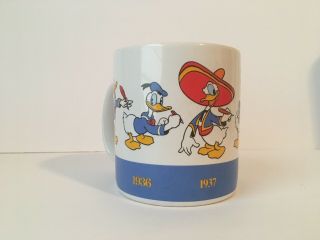 Vintage Disney Donald Duck Through the years 1934 - 1990 Applause Coffee Mug 2