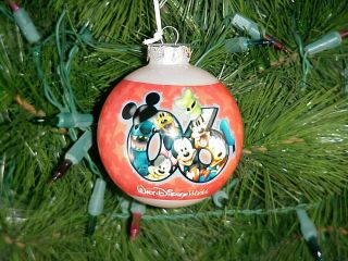 Walt Disney World 2006 Stitch Mickey Minnie Mouse Pluto Goofy Christmas Ornament