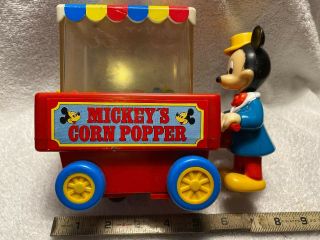 Disney Illco Mickey Mouse Walking Corn Popper Push And Pop Toy Battery Operated