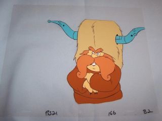 1980 ' s BRAVESTARR ANIMATED PRODUCTION CEL & PENCIL DRAWING CHIEF TUSSEL 2
