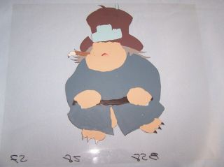 1980 ' s BRAVESTARR PRODUCTION CEL & PENCIL DRAWING TOWN PERSON 3