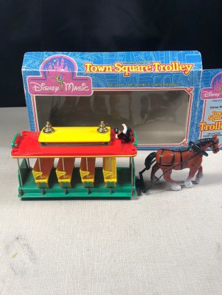 Vintage Disney World Magic Town Square Trolley 1988 Conductor Horse Box 3