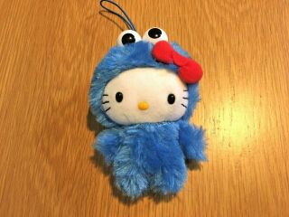 Hello Kitty Cosplay Cookie Monster,  3.  5×4.  7×2.  2in,  Premium Plush Sanrio,  Japan