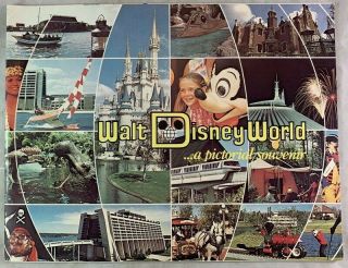 1982 Walt Disney World Amusement Park Pictorial Souvenir Guide Book Orlando