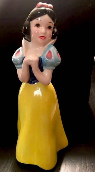 Vintage Porcelain Snow White Figurine Walt Disney Productions Japan