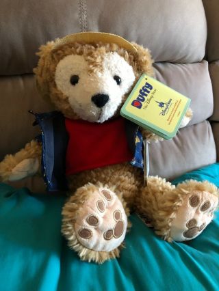 Duffy The Disney Bear Wearing California Adventure Outfit Stuffed Animal