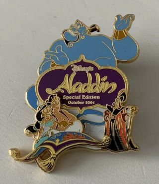 Disney World - Aladdin Dvd Special Platinum Edition - Jasmine Genie Le2000 Pin