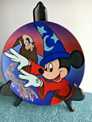 Disney Disneyana Convention 1994 Signed Le Plate Sorcerer Mickey Mouse Fantasia