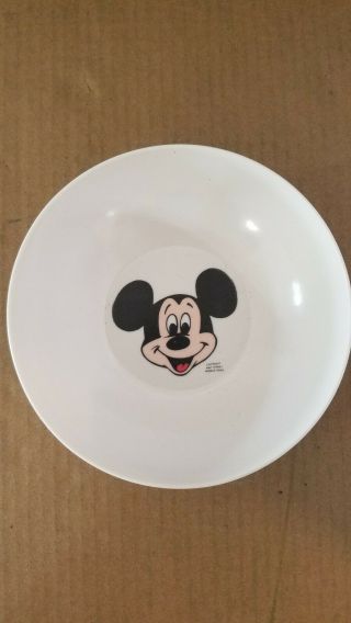 Vintage Walt Disney Productions Mickey Mouse Plastic Bowl
