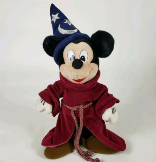 Walt Disney Fantasia Wizard Sorcerer’s Apprentice Mickey Mouse Plush Stuffed Toy