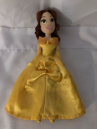 Disney Store Belle Plush Doll Toy Beauty And The Beast Yellow Dress 10 "