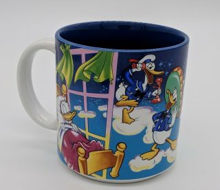 Vtg Disney Donald Duck History Collage 60th Birthday 1934 1994 Ceramic Mug Cup