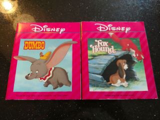 Vintage Disney Aladdin Dumbo Dalmatians Read Along Story Book And Audio Cassette