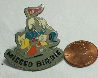Donald Duck 2002 Disney Official Pin Trading Collectible Pin Golf Missed Birdie