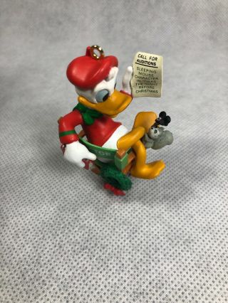 Vintage Enesco Disney Lights Camera Christmas Donald Duck Ornament 2