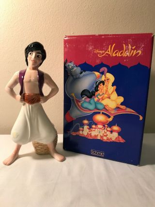 Rare Disney Aladdin Ceramic Porcelain Figure Statue Schmid Japan