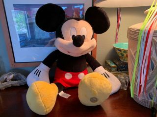 Walt Disney Mickey Mouse Soft Plush Stuffed Toy Disney Authentic Huge Doll Wow