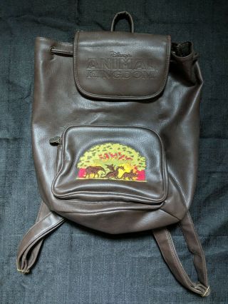 Disney Animal Kingdom Backpack - 2003 - Brown