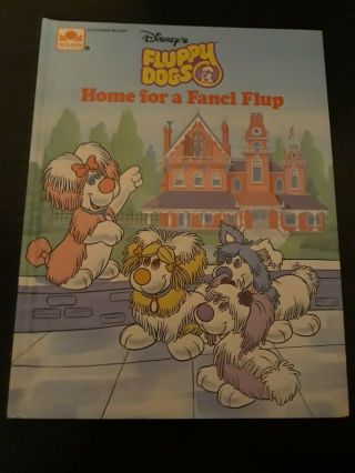 Rare Vintage 1986 Disney Fluppy Dogs Golden Book Home For A Fanci Flup
