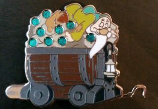 Disney Snow White And The Seven Dwarfs Mine Car Mystery Sleepy Pin