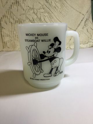 Anchor Hocking Pepsi Mickey Mouse 1928 Steamboat Willie Mug