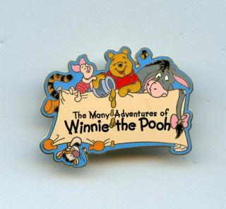 Disney The Many Adventures Of Winnie The Pooh Sign Eeyore Upside Down Tigger Pin