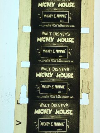 1934 Kodak 16mm Mickey Mouse Film “mickey & Minnie” - Actually The Plow Boy