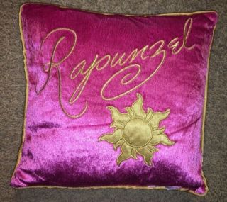 Walt Disney World Tangled Rapunzel Pillow 12x12 Golden Sun