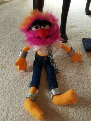 Muppets Animal Drummer Monster Chains 16” Plush Stuffed Doll Nanco,  Smoke