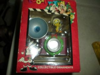 Vintage Stock 1997 Looney Tunes Tweety Bird On Camera Collectible Ornament