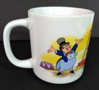 Vintage Disneyland Disney World Dumbo Mug Cup Ceramic Timothy Mouse Circus Japan 3