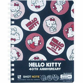 Jim King Shot Notebook Hello Kitty 9131kt Twin - Ring Type M Size A6 Black
