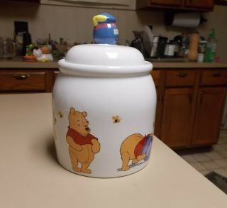 Disney Winnie The Pooh Ceramic Cookie Jar Treasure Craft Shape