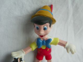 Disney Pinocchio & Figaro Cat PVC Figure Applause Topper 2