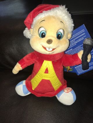 Alvin And The Chipmunks Singing Dancing Alvin Stuffed Doll 2011 Christmas Song