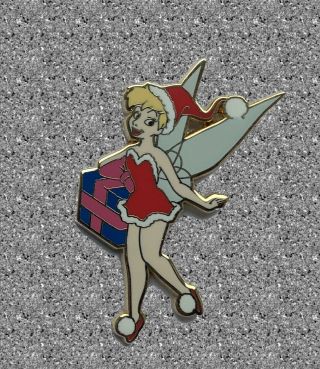 Disney Shopping Pin 2007 Advent - Tinker Bell With Present
