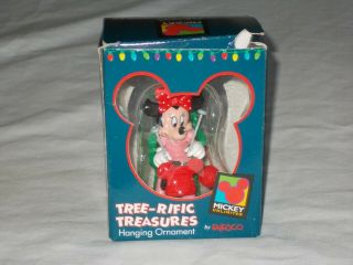 Enesco Mickey Unlimited Tree - Rific Christmas Ornament Minnie Mouse Knitting