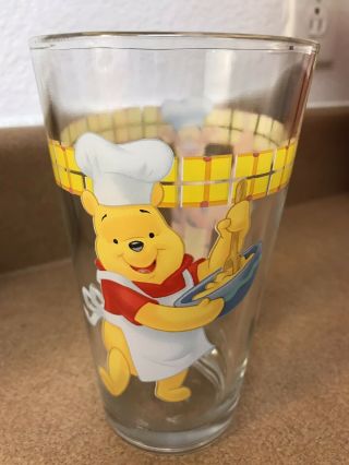 Disney Winnie The Pooh & Tigger Cooking Glass Tumbler