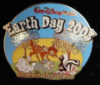 Disney Pin - Wdw Earth Day 2003 Bambi Le 3000 21391