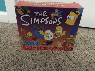 The Simpsons 2012 Daily Desk Calendar Groening,  Matt